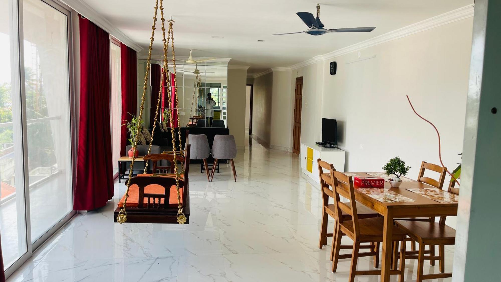 Rajamandiram 3Bhk Ac Apartment In Trivandrum Central 特里凡得琅 外观 照片